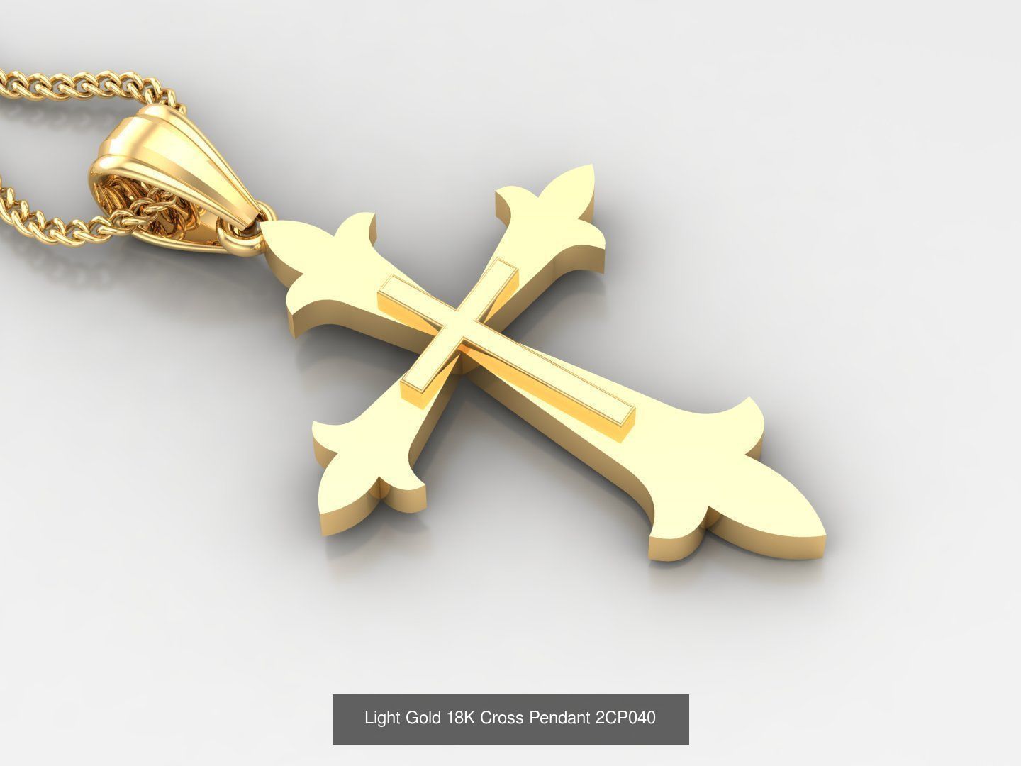 High Cross Pendant Jesus Christ Version 2 Bulk Sell Big Discount 3D Model Collection_66