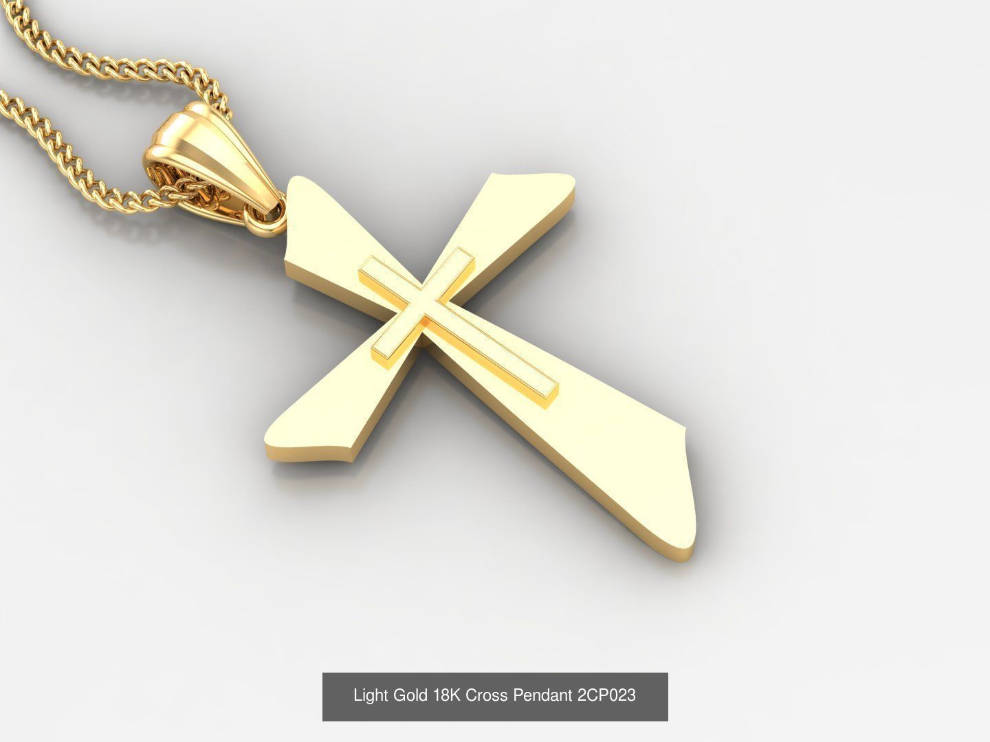 High Cross Pendant Jesus Christ Version 2 Bulk Sell Big Discount 3D Model Collection_83