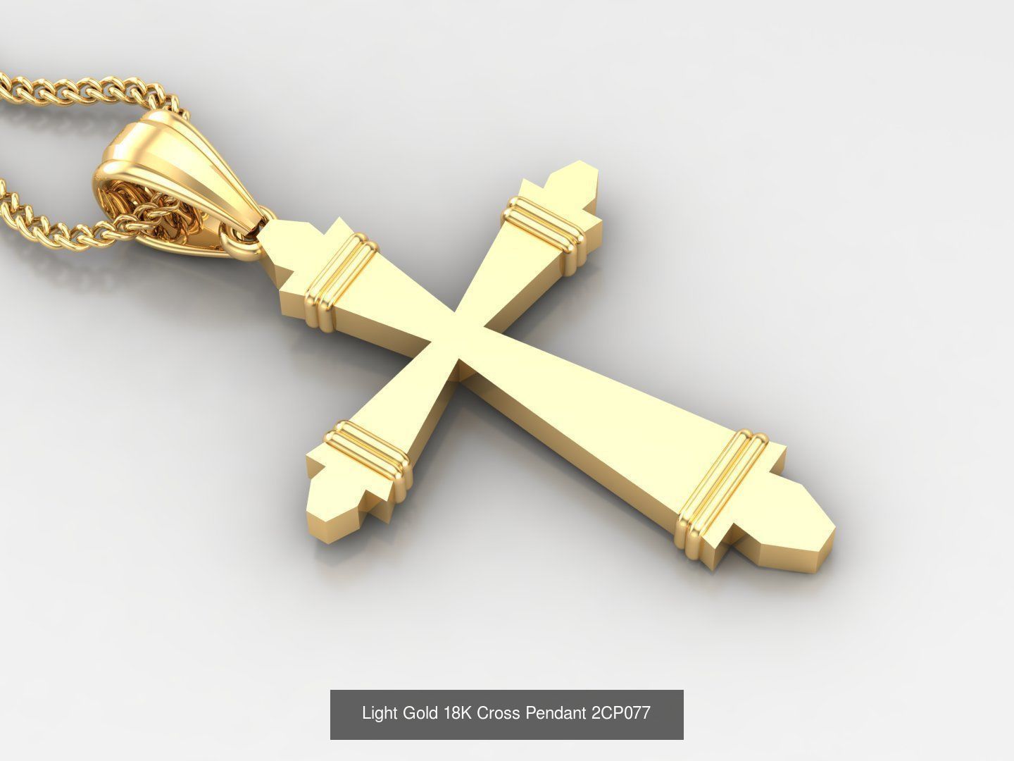 High Cross Pendant Jesus Christ Version 2 Bulk Sell Big Discount 3D Model Collection_29