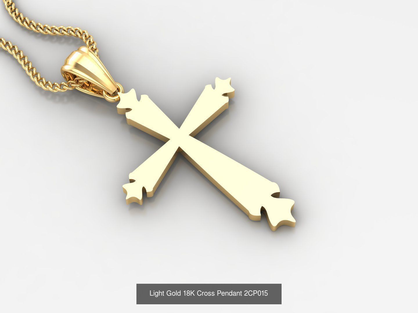 High Cross Pendant Jesus Christ Version 2 Bulk Sell Big Discount 3D Model Collection_103