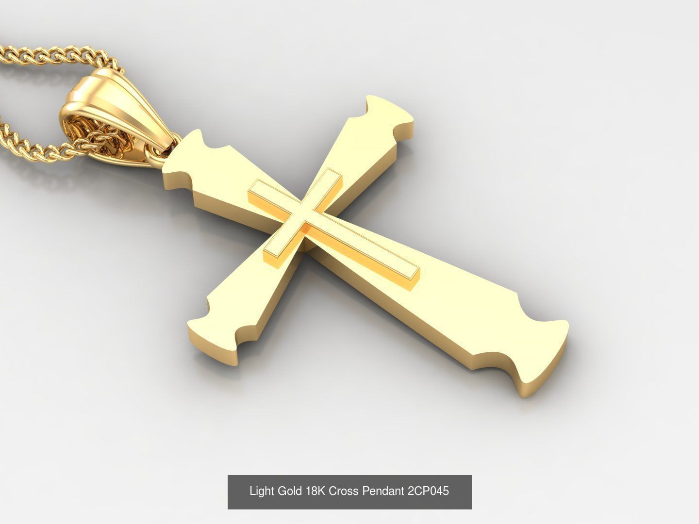 High Cross Pendant Jesus Christ Version 2 Bulk Sell Big Discount 3D Model Collection_61