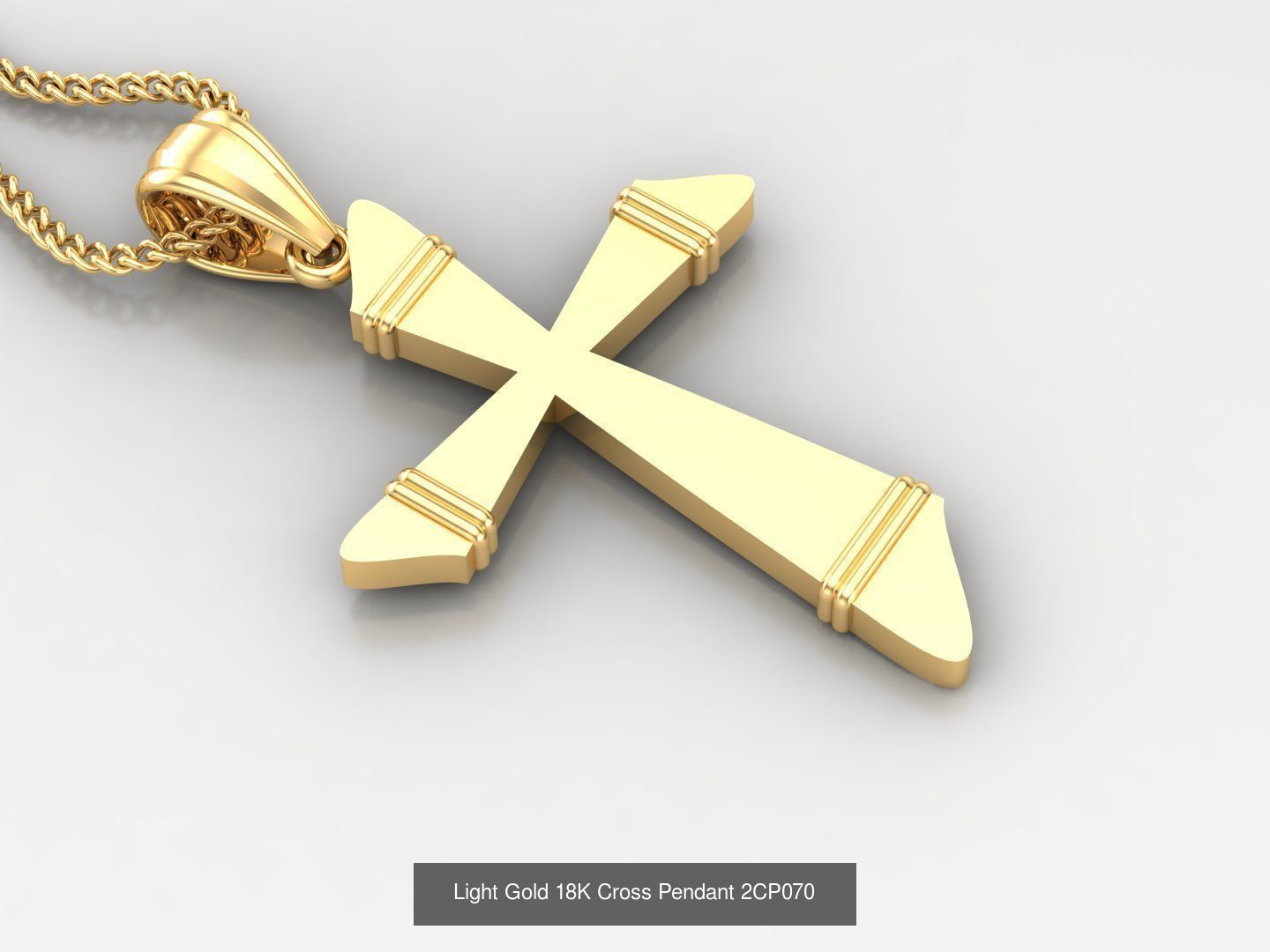 High Cross Pendant Jesus Christ Version 2 Bulk Sell Big Discount 3D Model Collection_36