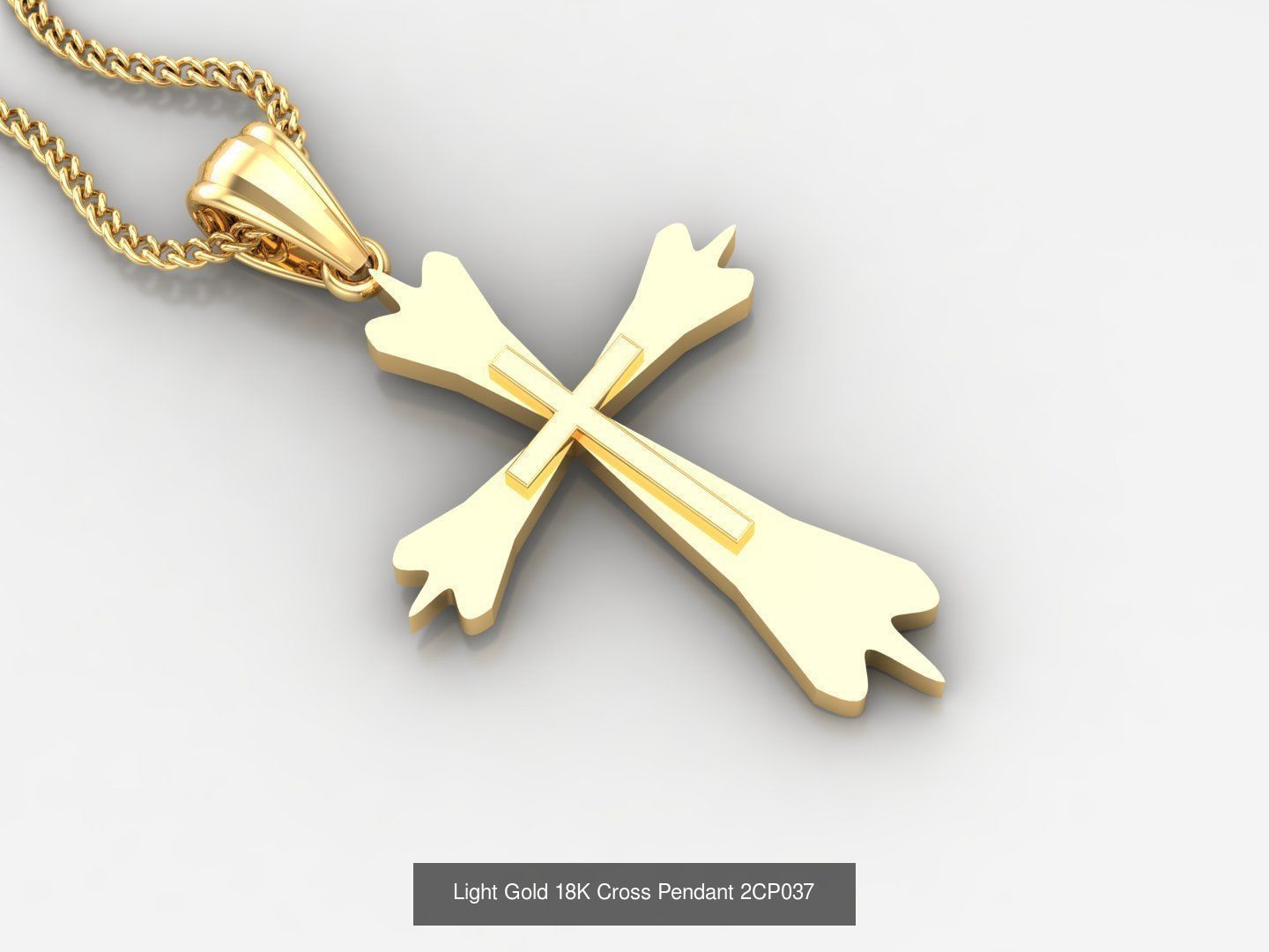 High Cross Pendant Jesus Christ Version 2 Bulk Sell Big Discount 3D Model Collection_69