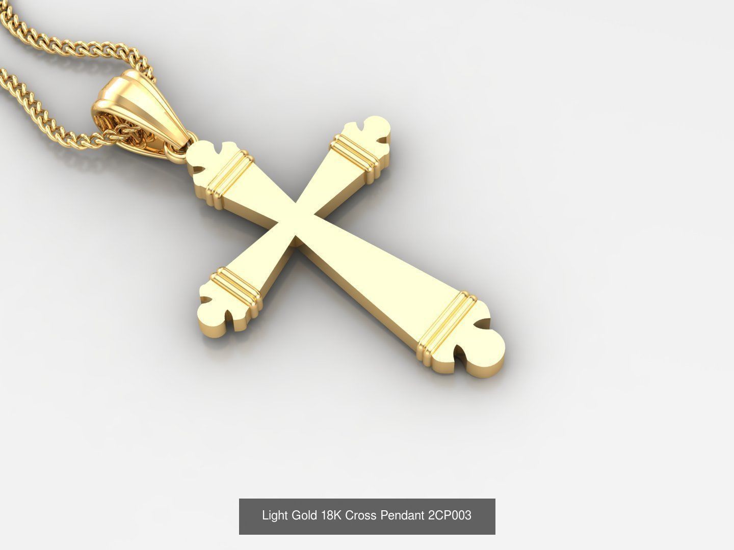 High Cross Pendant Jesus Christ Version 2 Bulk Sell Big Discount 3D Model Collection_97