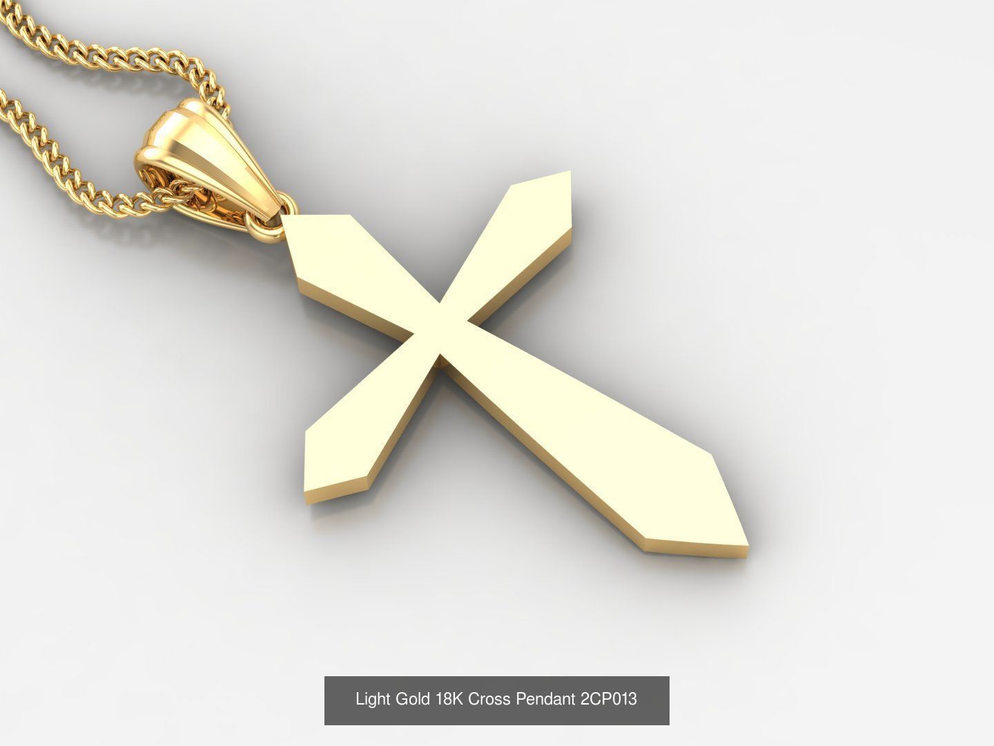 High Cross Pendant Jesus Christ Version 2 Bulk Sell Big Discount 3D Model Collection_105