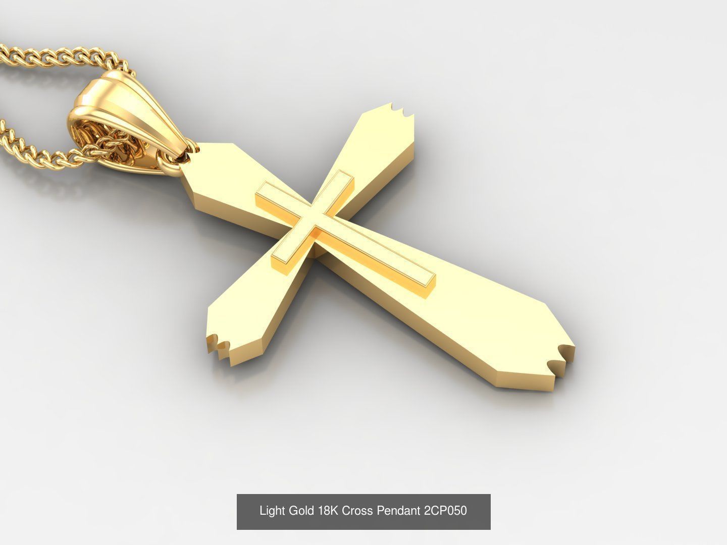 High Cross Pendant Jesus Christ Version 2 Bulk Sell Big Discount 3D Model Collection_56