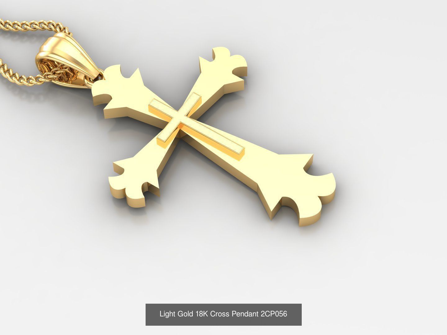 High Cross Pendant Jesus Christ Version 2 Bulk Sell Big Discount 3D Model Collection_50