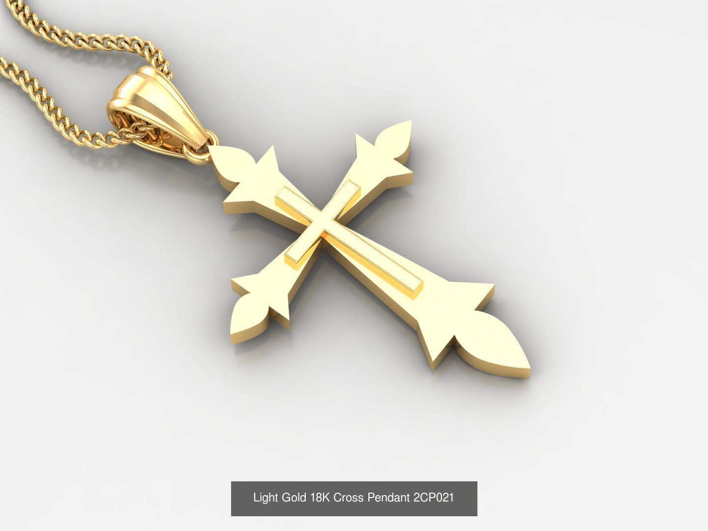 High Cross Pendant Jesus Christ Version 2 Bulk Sell Big Discount 3D Model Collection_85