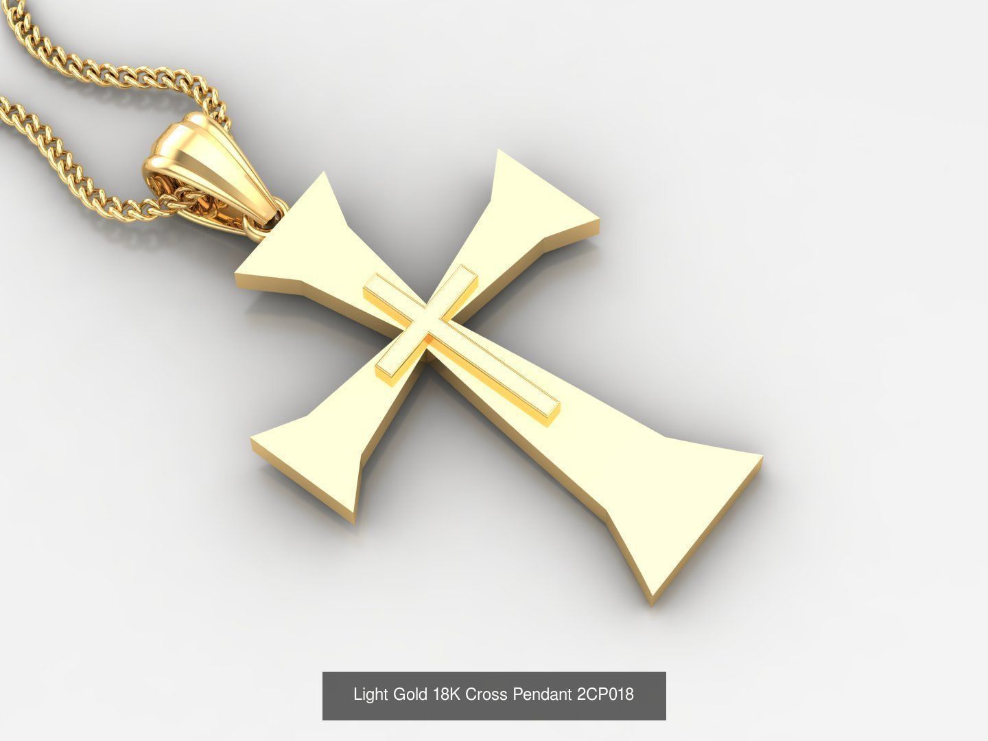 High Cross Pendant Jesus Christ Version 2 Bulk Sell Big Discount 3D Model Collection_100