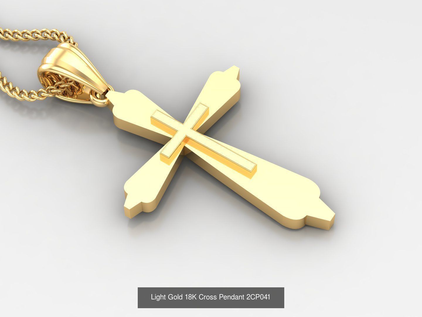 High Cross Pendant Jesus Christ Version 2 Bulk Sell Big Discount 3D Model Collection_65