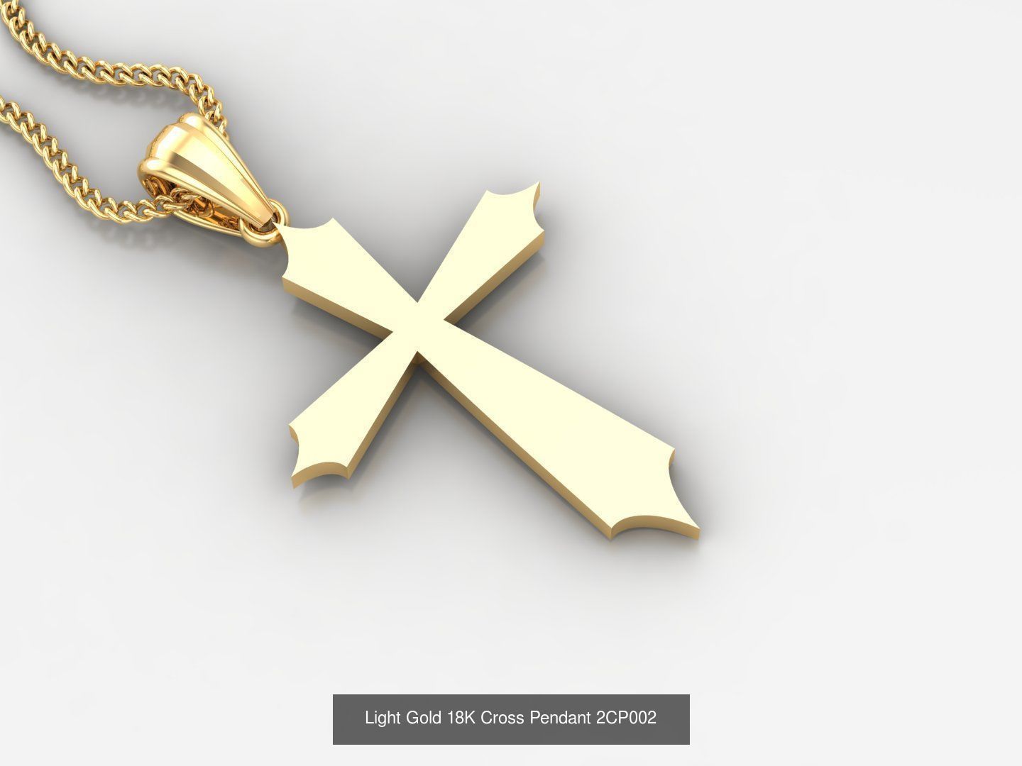 High Cross Pendant Jesus Christ Version 2 Bulk Sell Big Discount 3D Model Collection_98