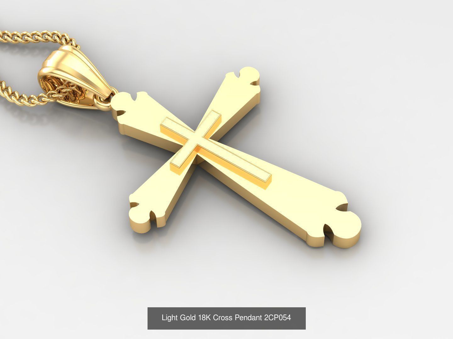 High Cross Pendant Jesus Christ Version 2 Bulk Sell Big Discount 3D Model Collection_52