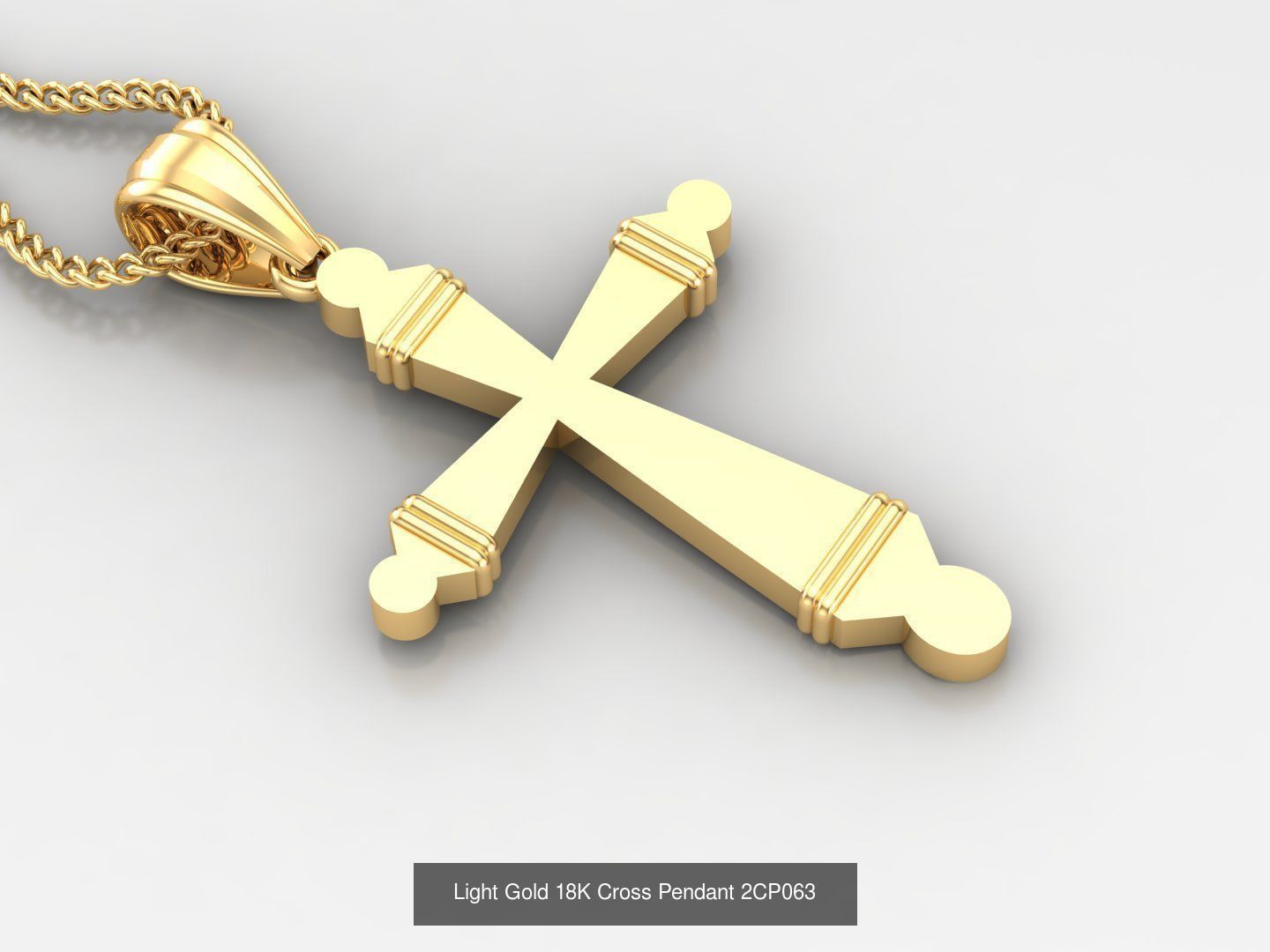 High Cross Pendant Jesus Christ Version 2 Bulk Sell Big Discount 3D Model Collection_43
