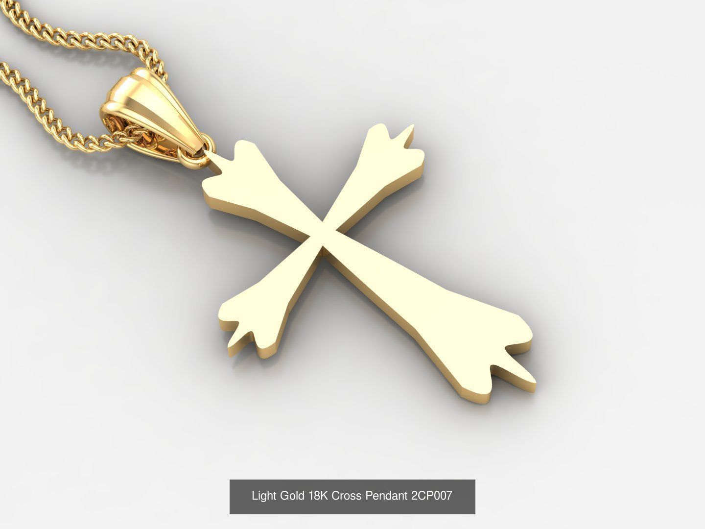 High Cross Pendant Jesus Christ Version 2 Bulk Sell Big Discount 3D Model Collection_93