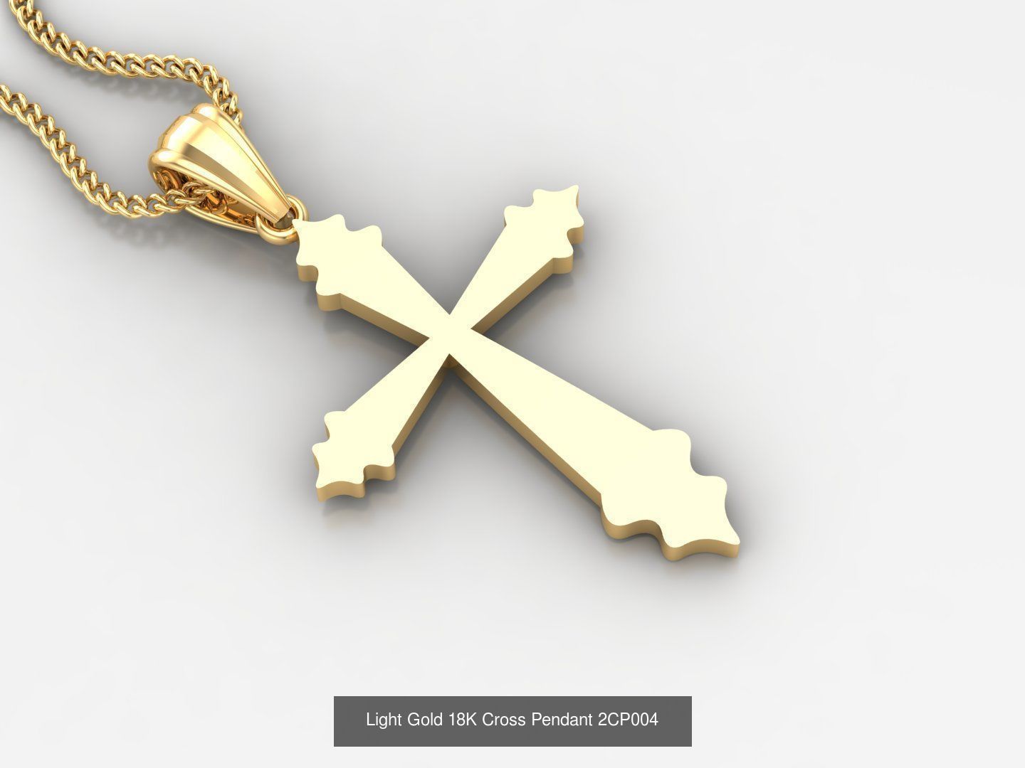 High Cross Pendant Jesus Christ Version 2 Bulk Sell Big Discount 3D Model Collection_96