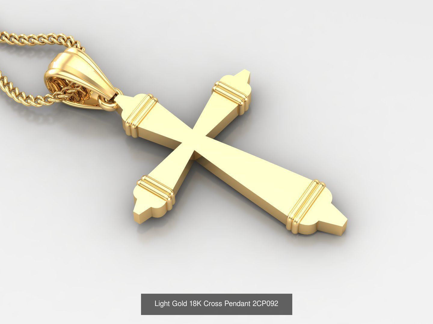 High Cross Pendant Jesus Christ Version 2 Bulk Sell Big Discount 3D Model Collection_14