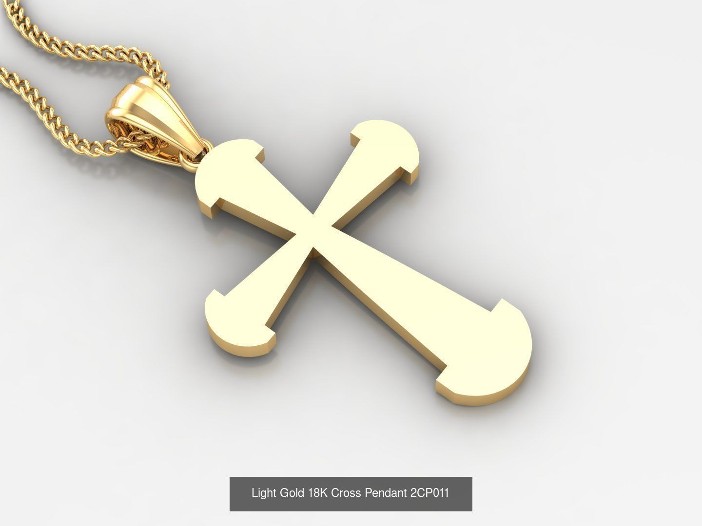 High Cross Pendant Jesus Christ Version 2 Bulk Sell Big Discount 3D Model Collection_89
