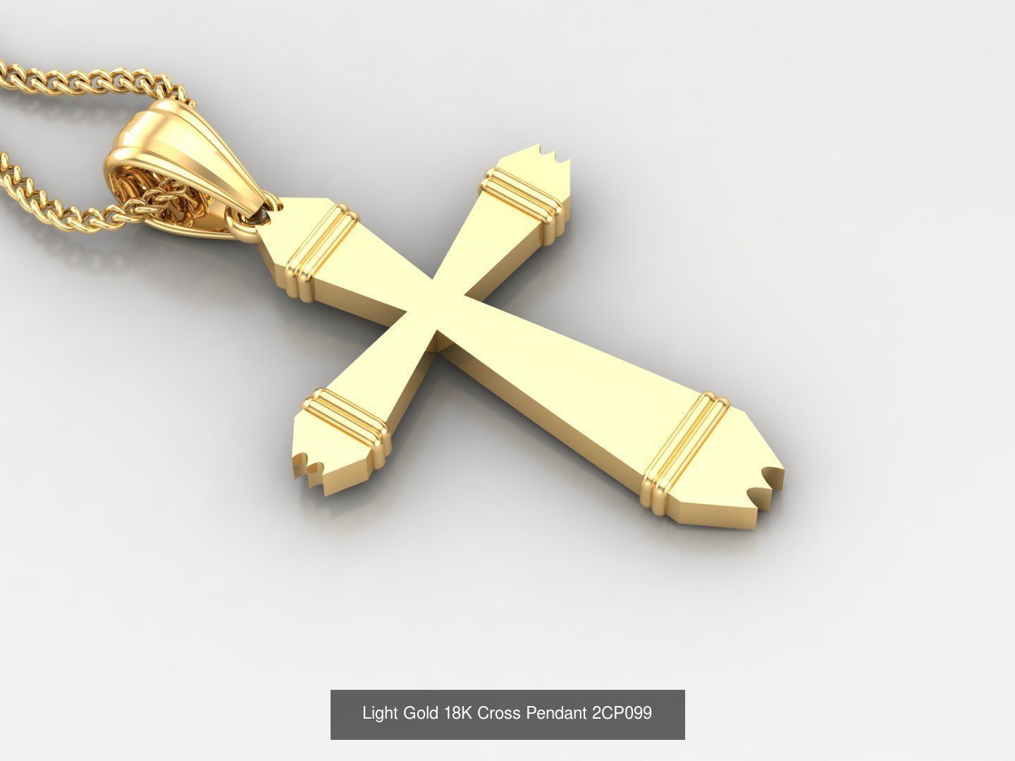 High Cross Pendant Jesus Christ Version 2 Bulk Sell Big Discount 3D Model Collection_7