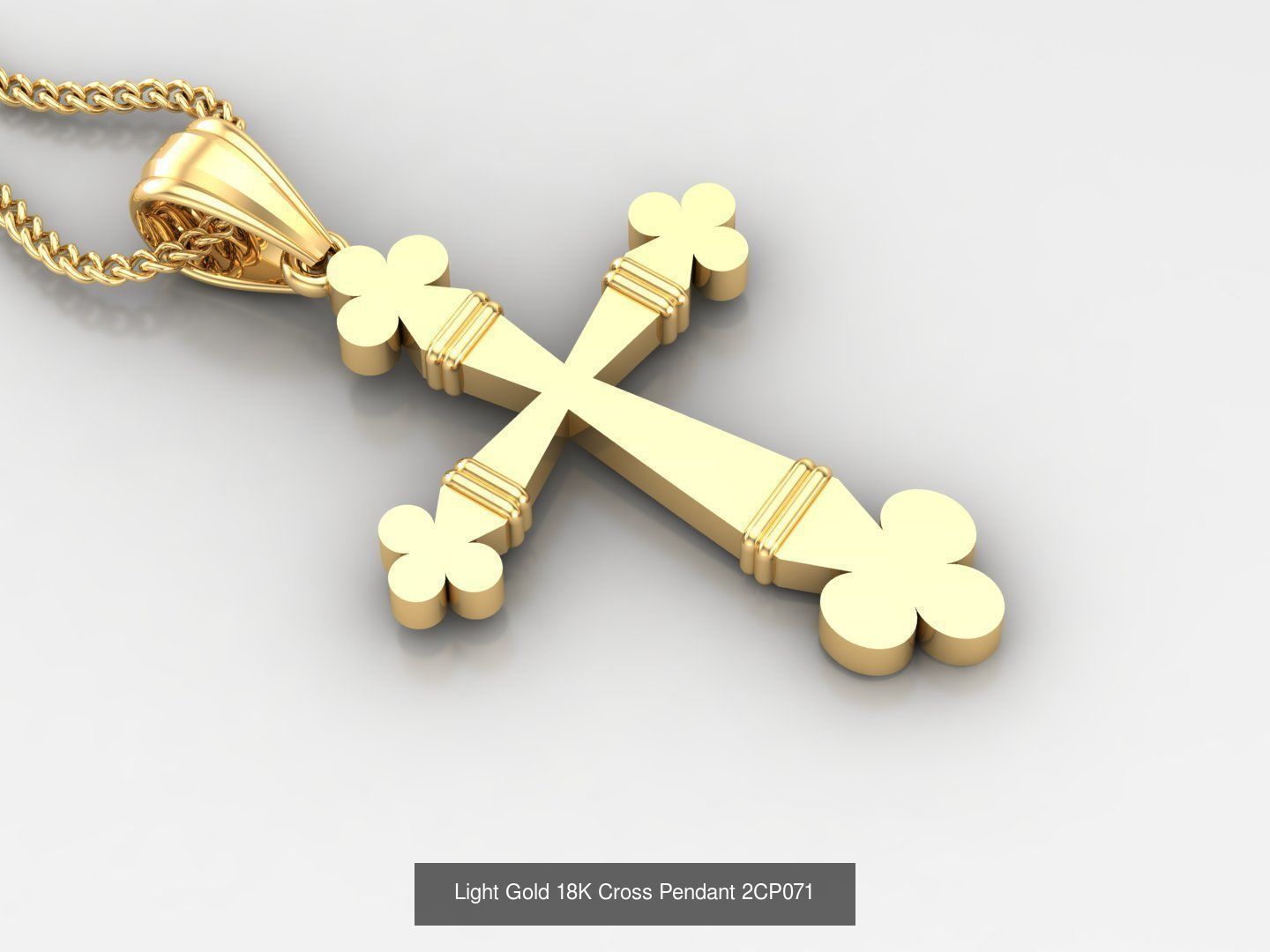 High Cross Pendant Jesus Christ Version 2 Bulk Sell Big Discount 3D Model Collection_35
