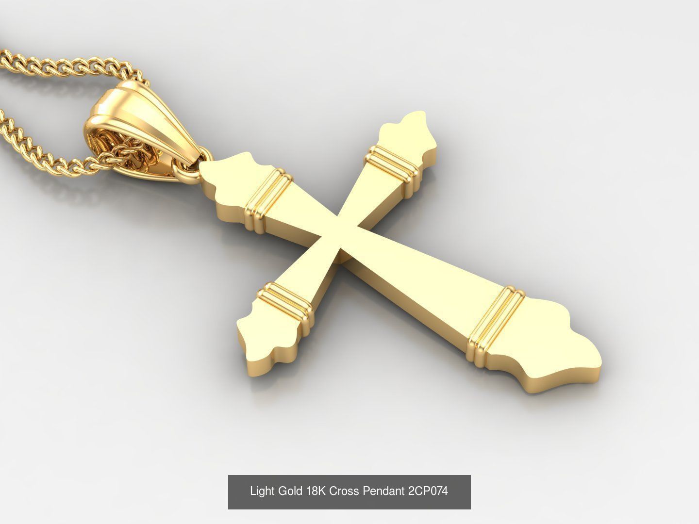 High Cross Pendant Jesus Christ Version 2 Bulk Sell Big Discount 3D Model Collection_32