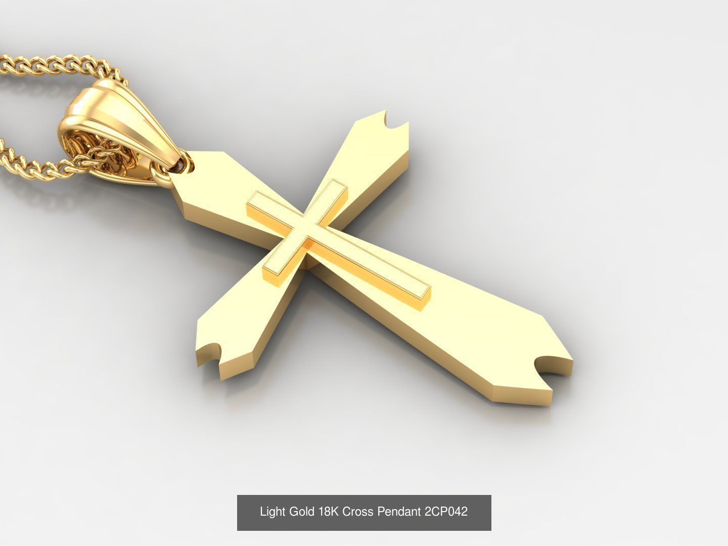 High Cross Pendant Jesus Christ Version 2 Bulk Sell Big Discount 3D Model Collection_64