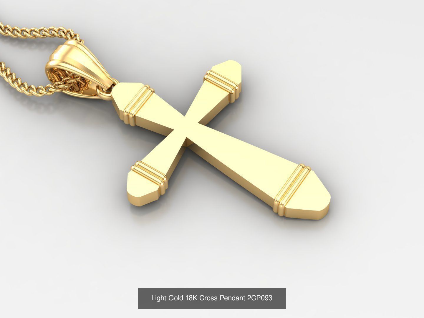 High Cross Pendant Jesus Christ Version 2 Bulk Sell Big Discount 3D Model Collection_13