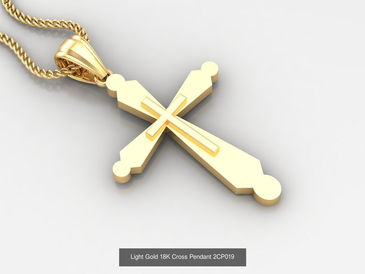 High Cross Pendant Jesus Christ Version 2 Bulk Sell Big Discount 3D Model Collection_87