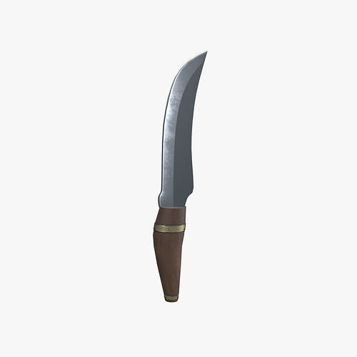 Medieval Knife V01 Low-poly 3D model