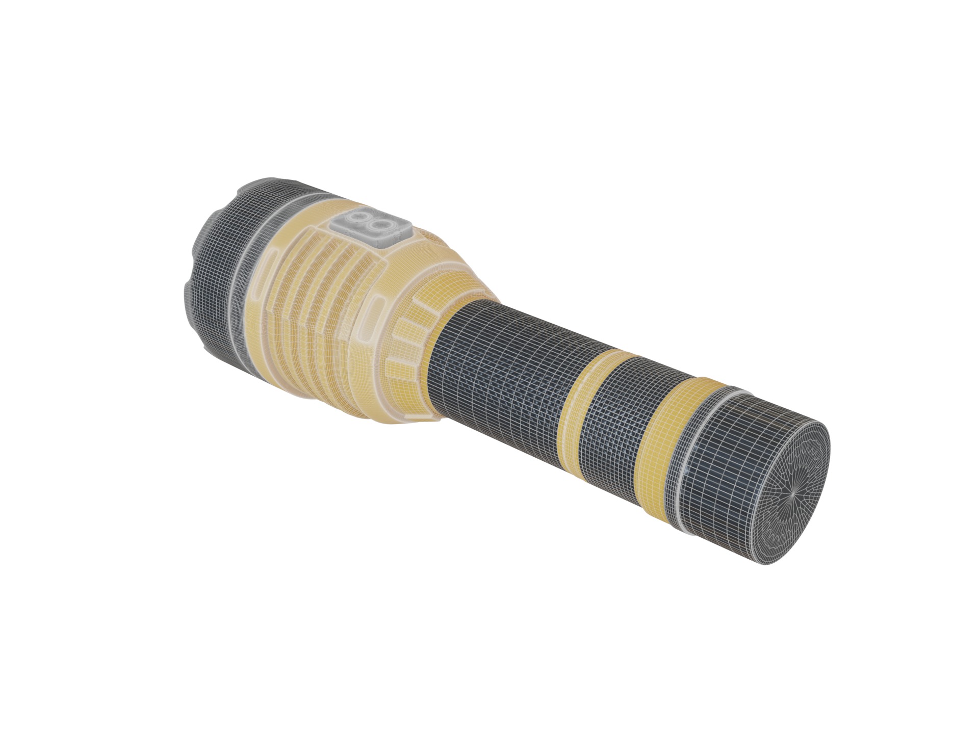 Underwater Flashlight 3D model_3