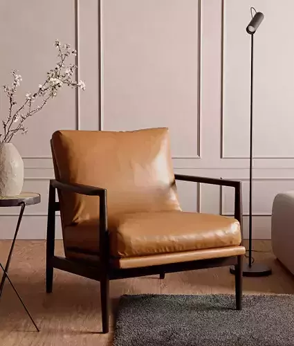 Article - Bavel Charme Tan Lounge Chair 3D model