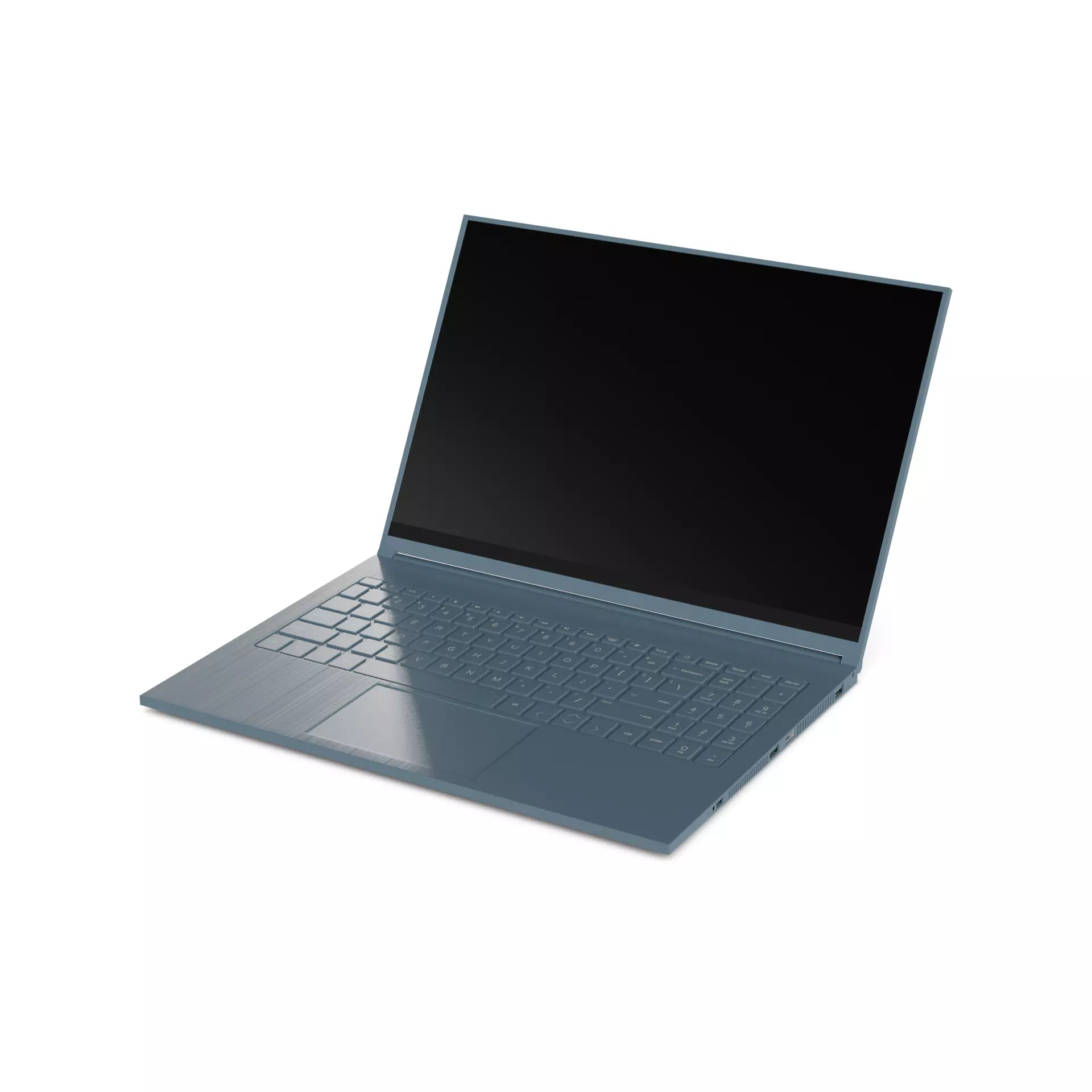 Laptop Business Low-poly 3D model_0