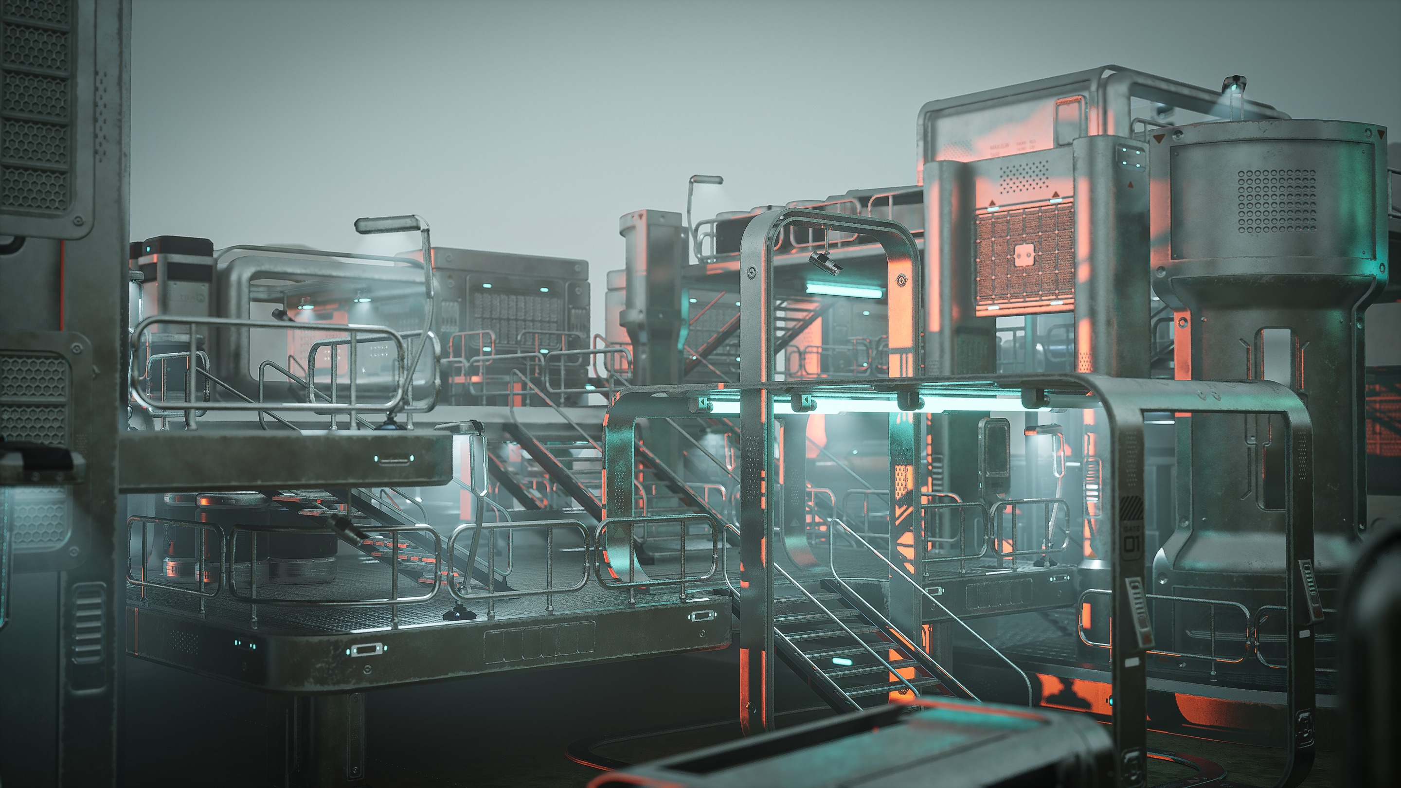 SciFi Exterior Environment Kit Vol 01 60 Asset  Low-poly 3D model_3