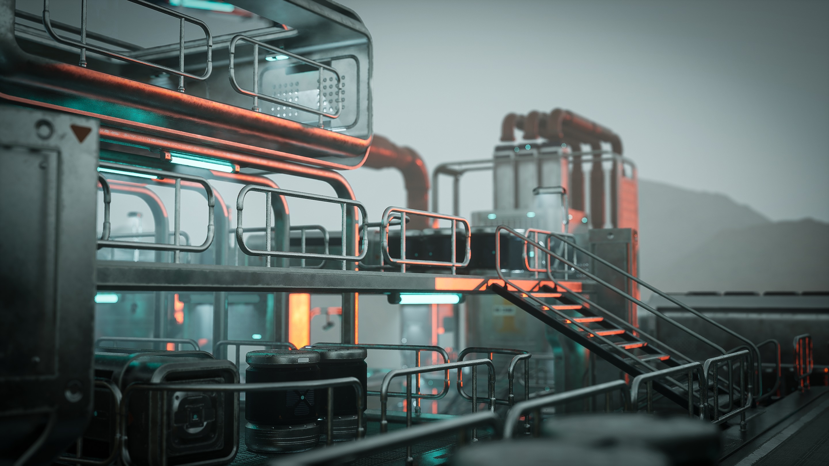 SciFi Exterior Environment Kit Vol 01 60 Asset  Low-poly 3D model_19