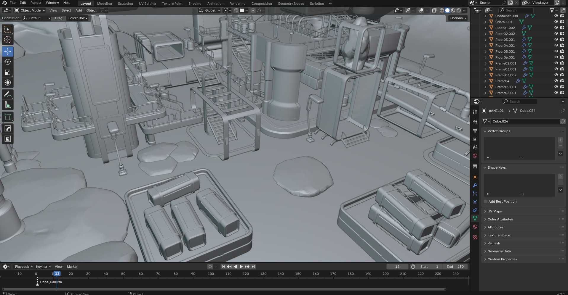 SciFi Exterior Environment Kit Vol 01 60 Asset  Low-poly 3D model_22