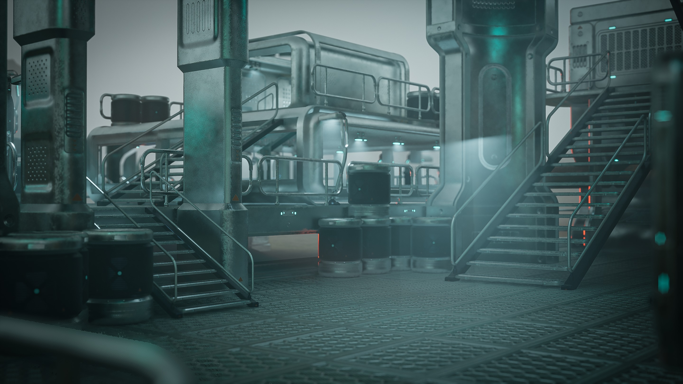 SciFi Exterior Environment Kit Vol 01 60 Asset  Low-poly 3D model_16