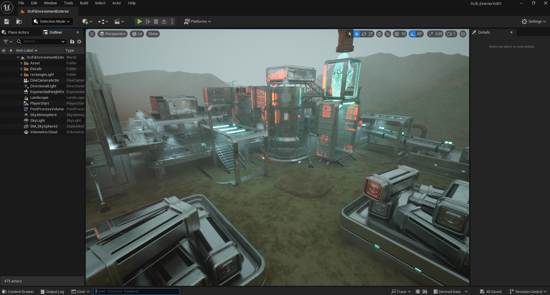 SciFi Exterior Environment Kit Vol 01 60 Asset  Low-poly 3D model_29