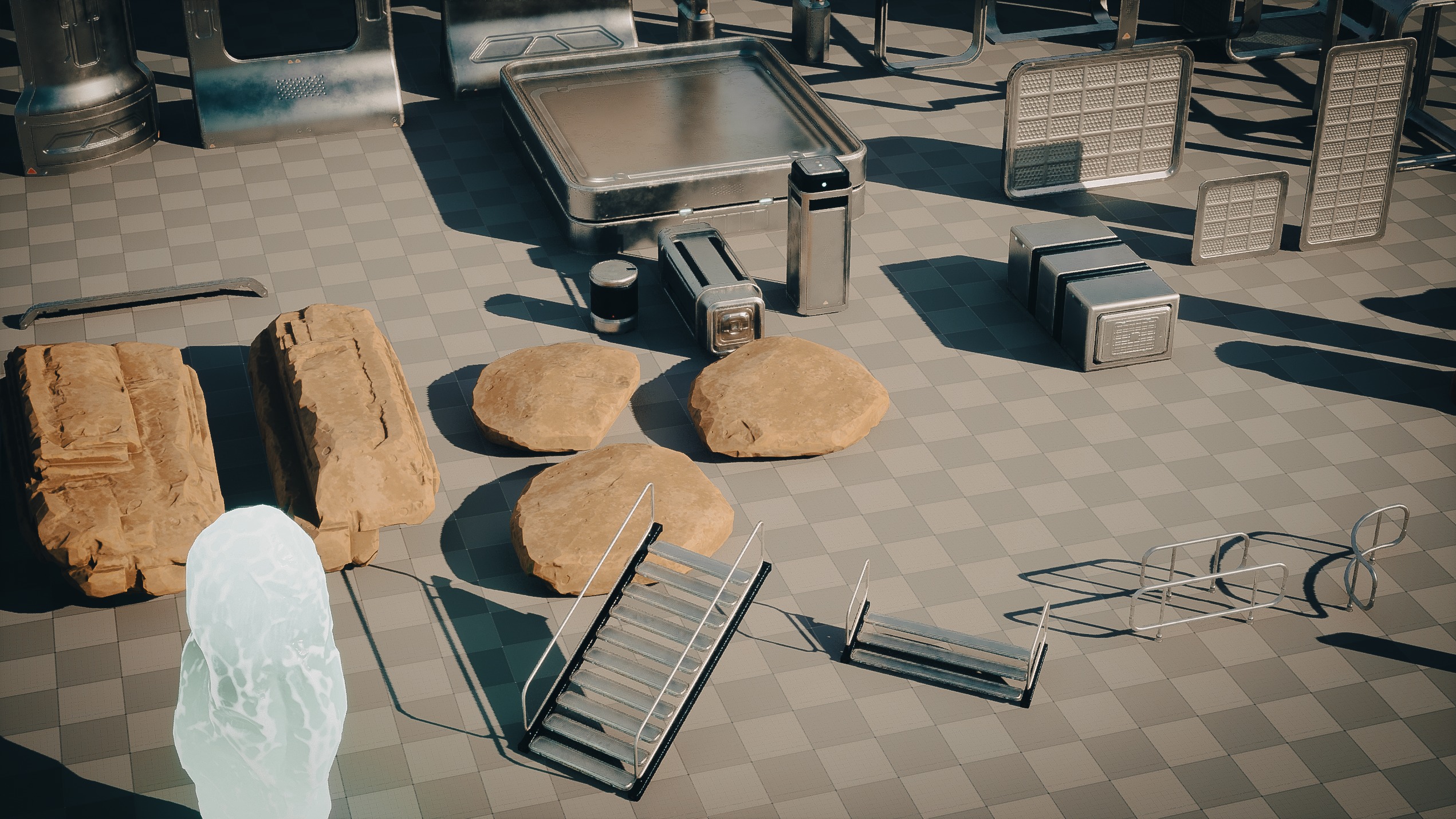 SciFi Exterior Environment Kit Vol 01 60 Asset  Low-poly 3D model_27