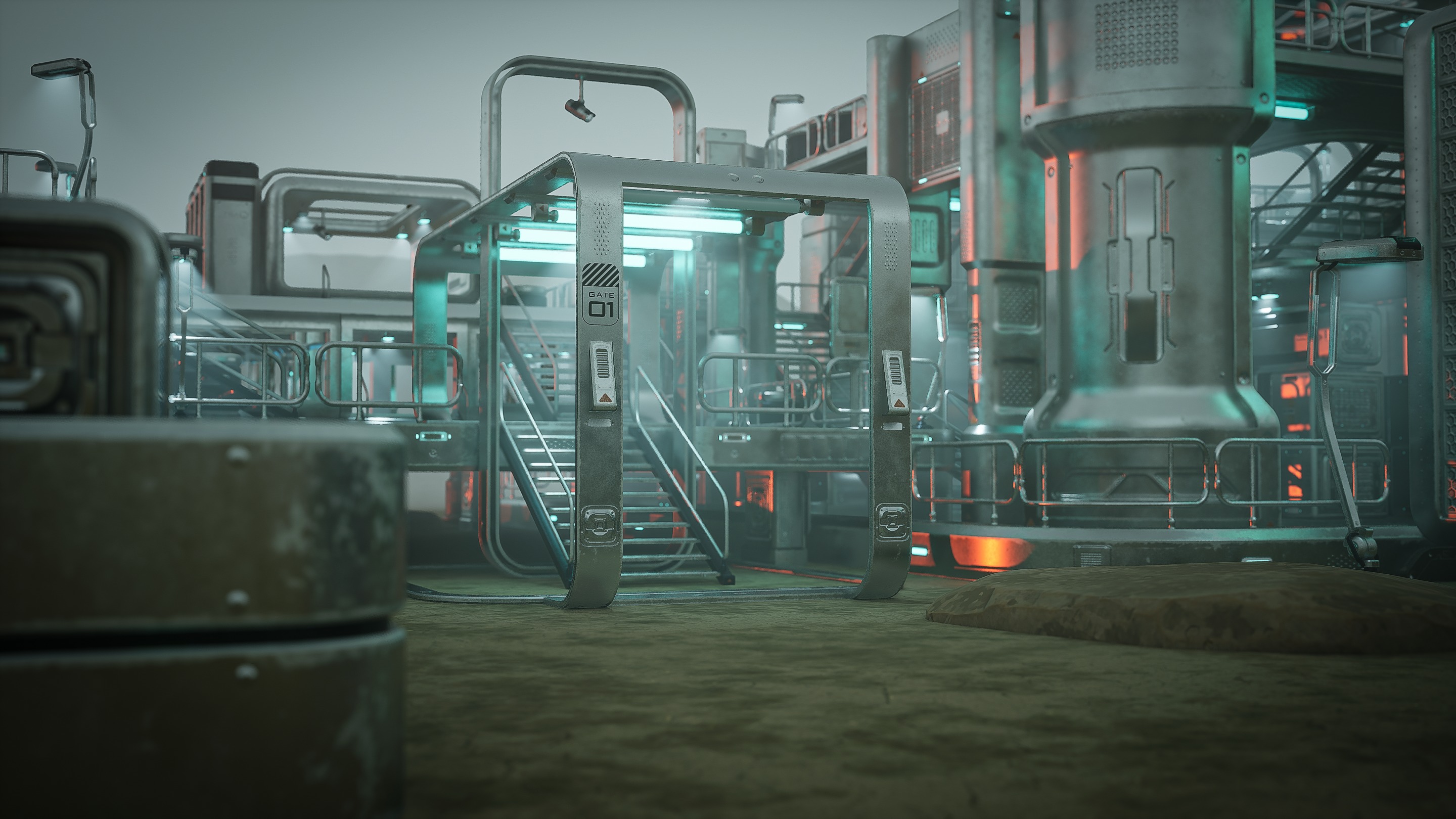SciFi Exterior Environment Kit Vol 01 60 Asset  Low-poly 3D model_4