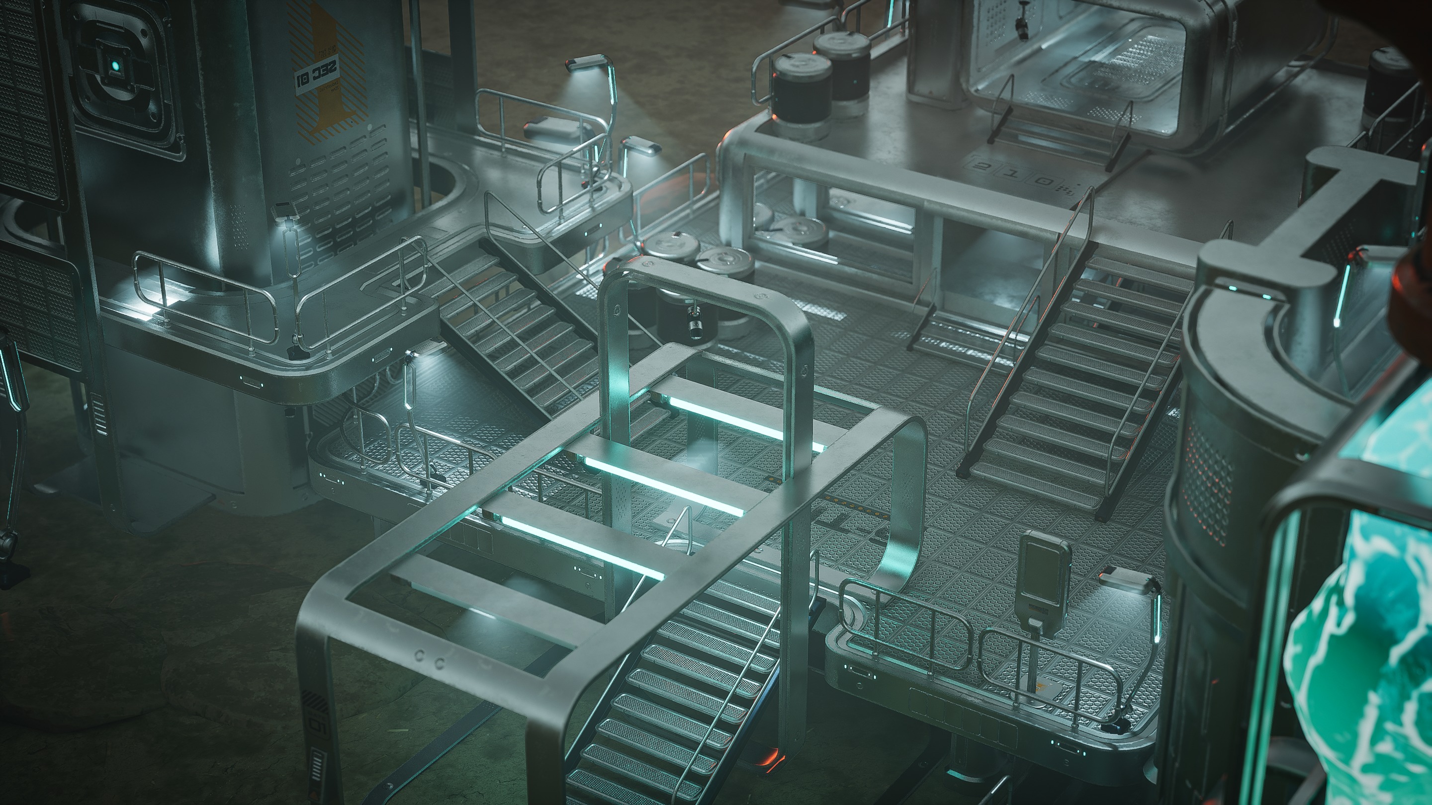 SciFi Exterior Environment Kit Vol 01 60 Asset  Low-poly 3D model_12