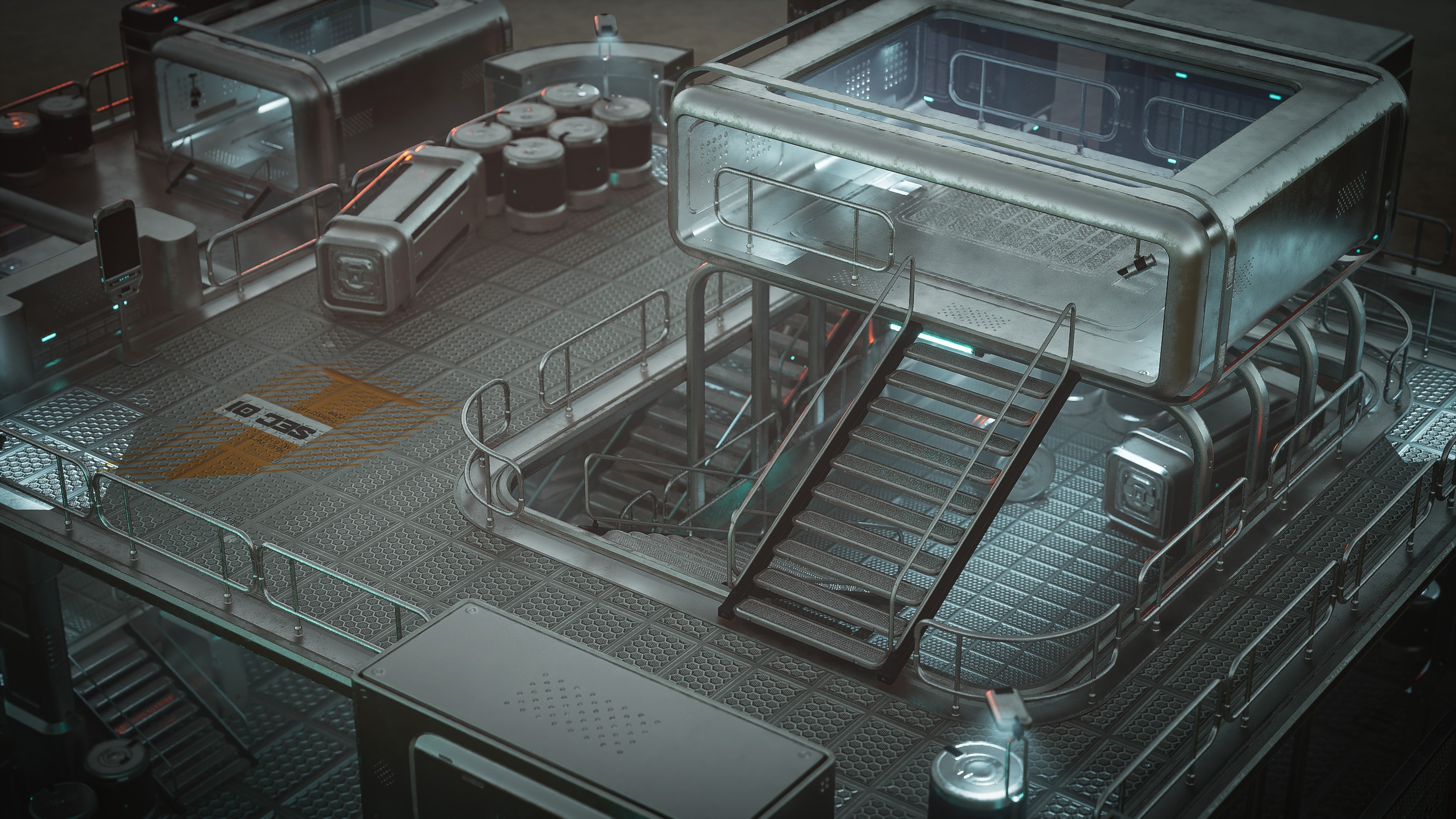 SciFi Exterior Environment Kit Vol 01 60 Asset  Low-poly 3D model_13