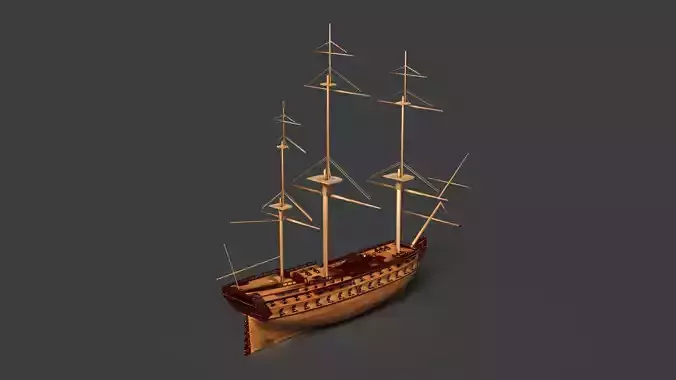 Chinese ancient sail ship 