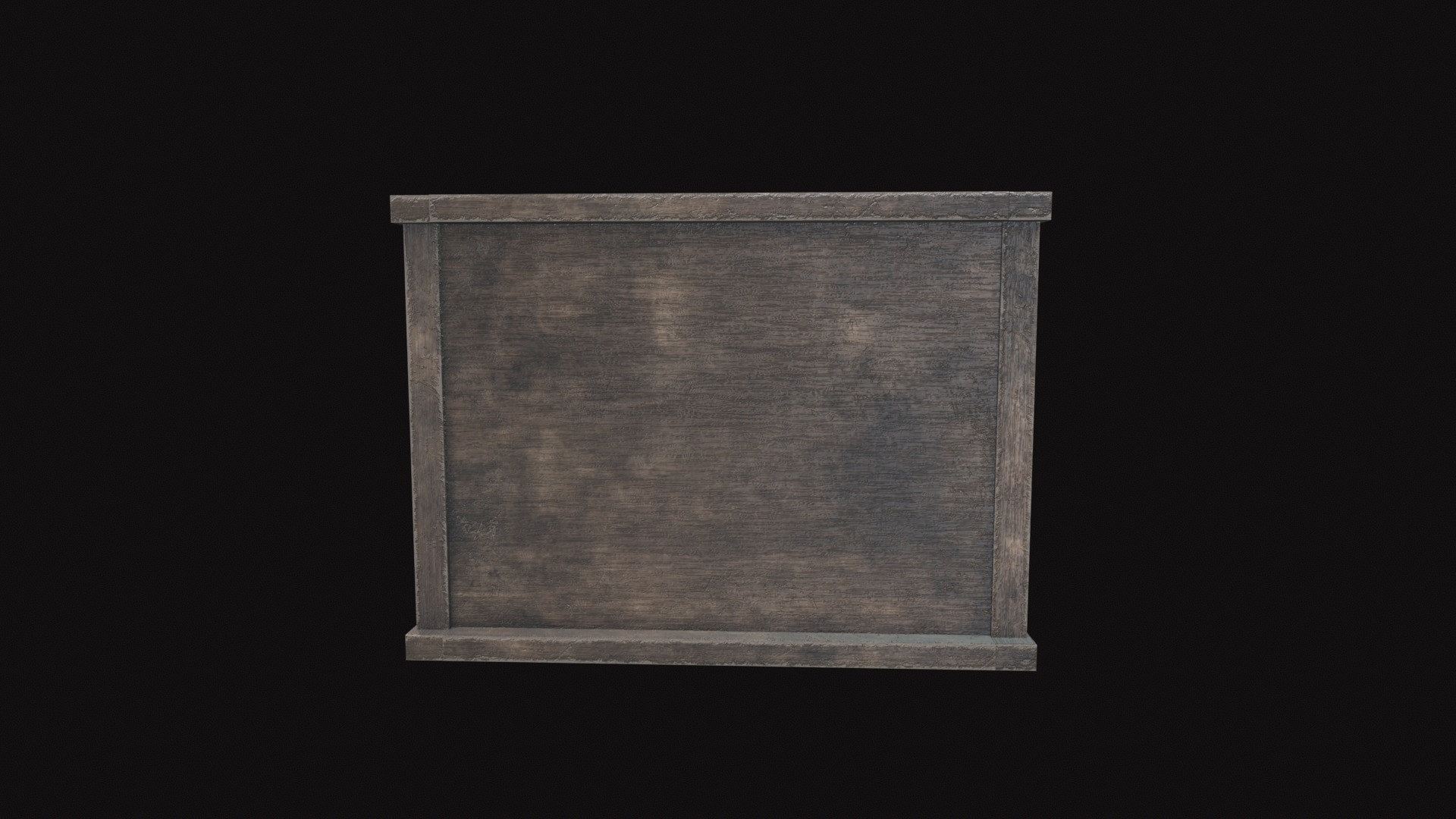 Medieval Wooden Basket V03 Low-poly 3D model_4