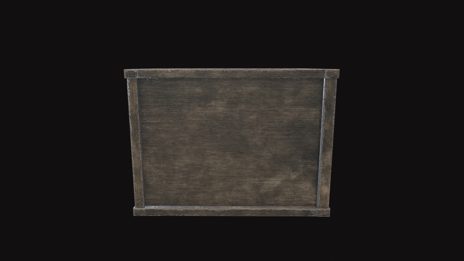 Medieval Wooden Basket V03 Low-poly 3D model_5