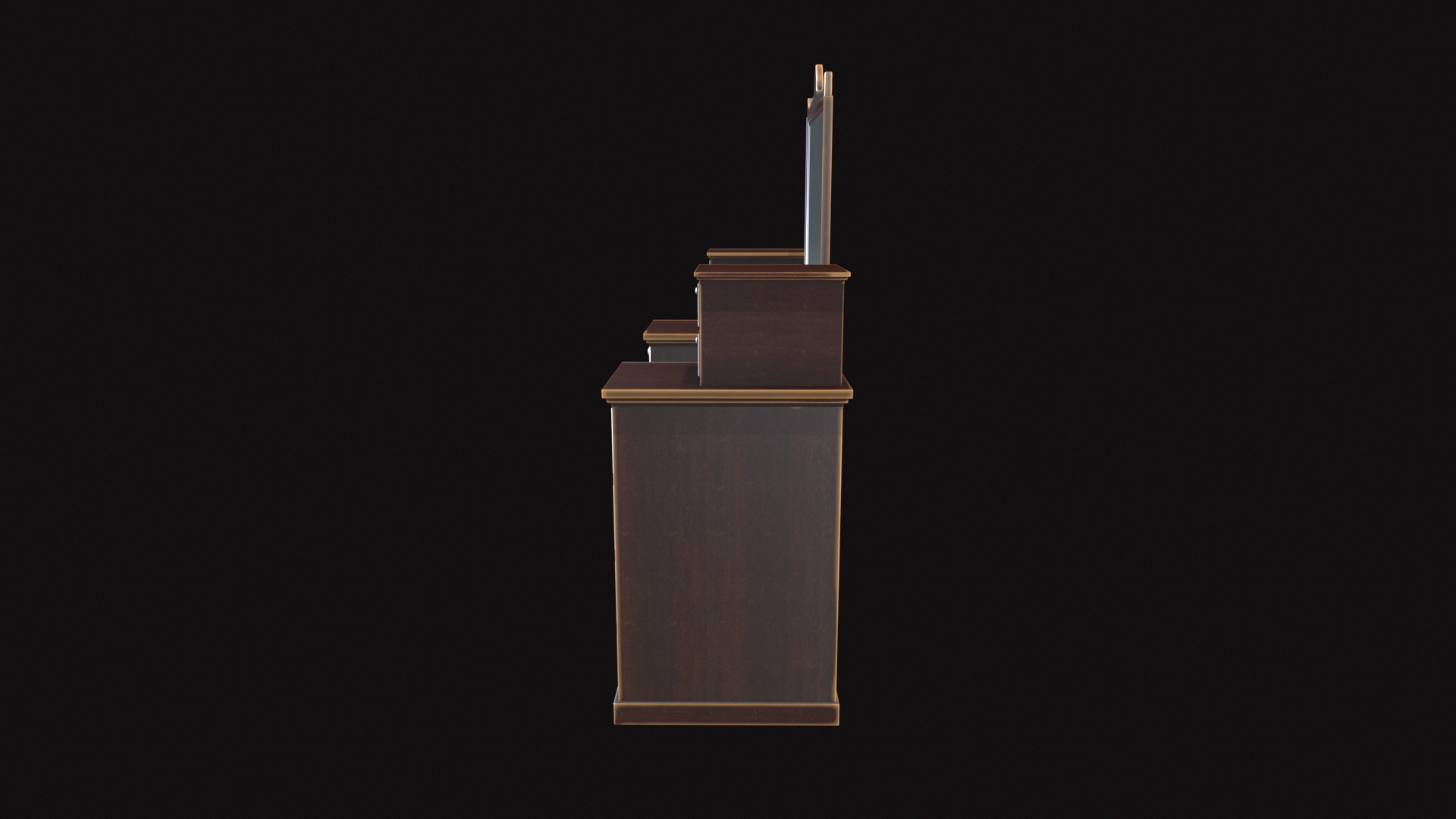 Medieval Furniture V03 Low-poly 3D model_4