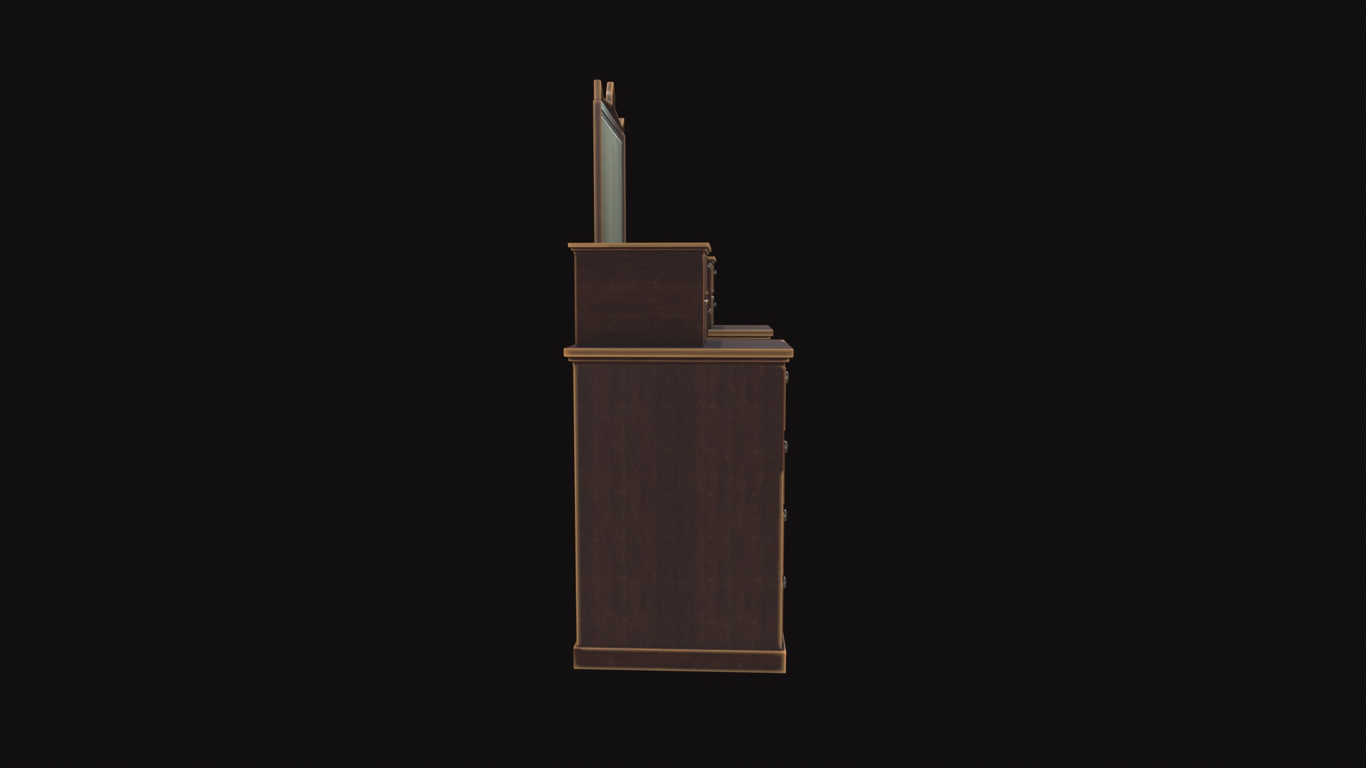Medieval Furniture V03 Low-poly 3D model_3