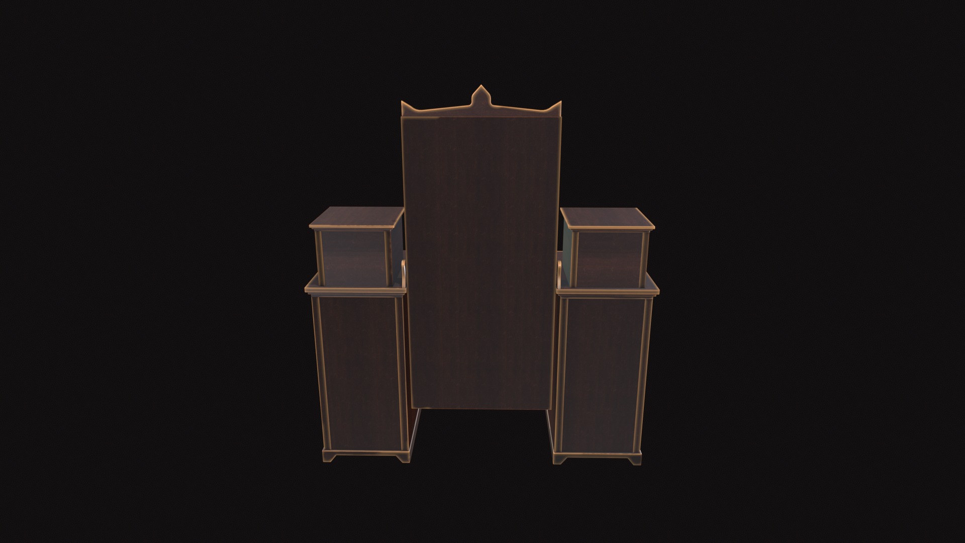 Medieval Furniture V03 Low-poly 3D model_5