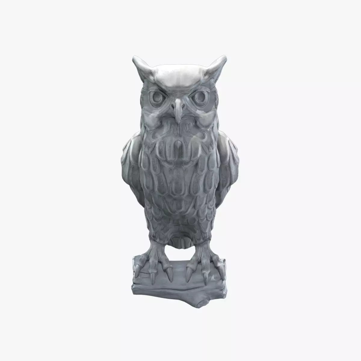 Owl V01 Low-poly 3D model_0