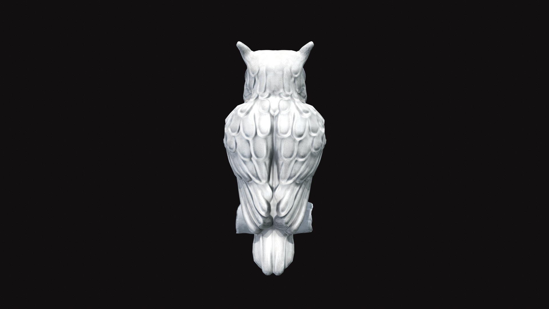 Owl V01 Low-poly 3D model_2
