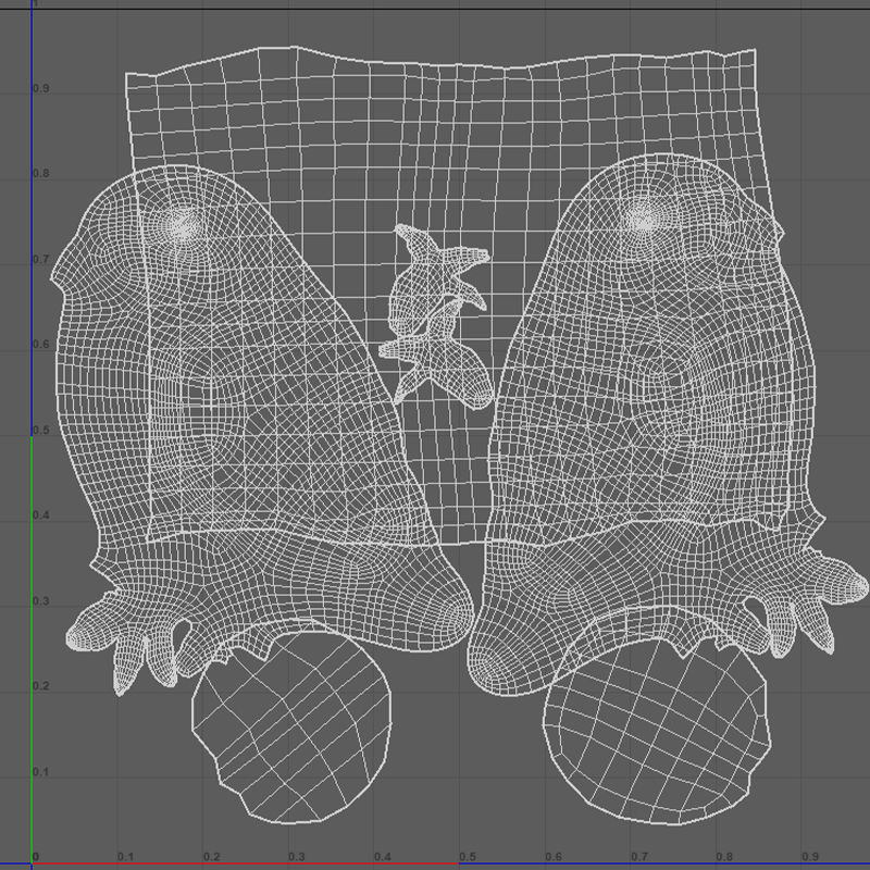 Owl V01 Low-poly 3D model_11