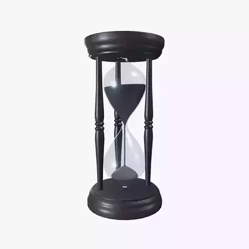 Medieval Sand Clock Low-poly 3D model